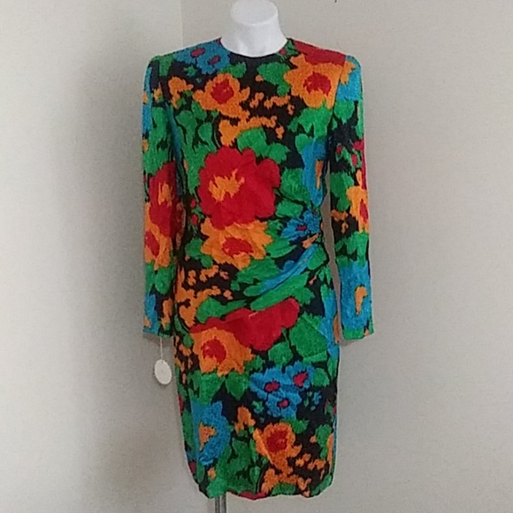 Wayne Kastning for HELGA Dresses & Skirts - Wayne Kastning for Helga  Floral Dress Vintage Long Sleeves Rare